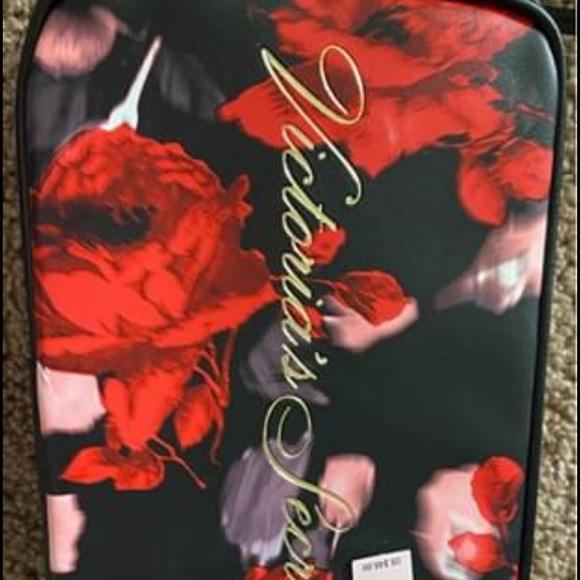 Victoria Secrets Black Floral Crossbody purse - Picture 2 of 3